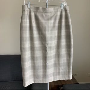 Escada Plaid Pencil Skirt by Margaretha Ley